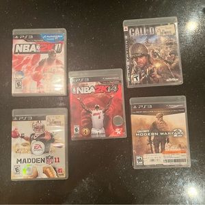 PS3 games: NBA 2k, Madden, CoD